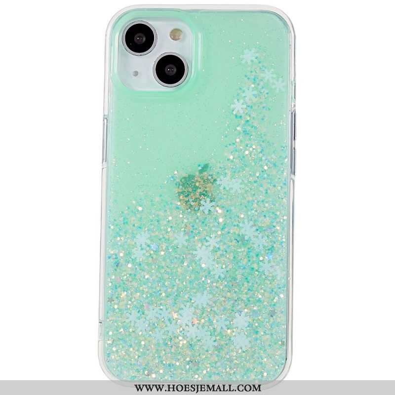 Hoesje voor iPhone 14 Pailletten Vlokken