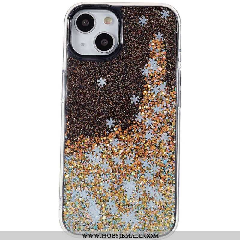 Hoesje voor iPhone 14 Pailletten Vlokken