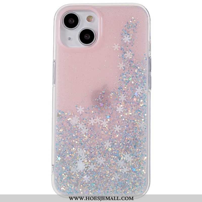 Hoesje voor iPhone 14 Pailletten Vlokken