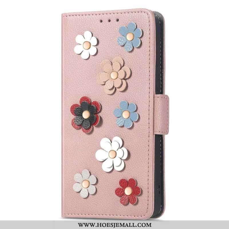 Folio-hoesje voor iPhone 14 Decoratieve Bloemen