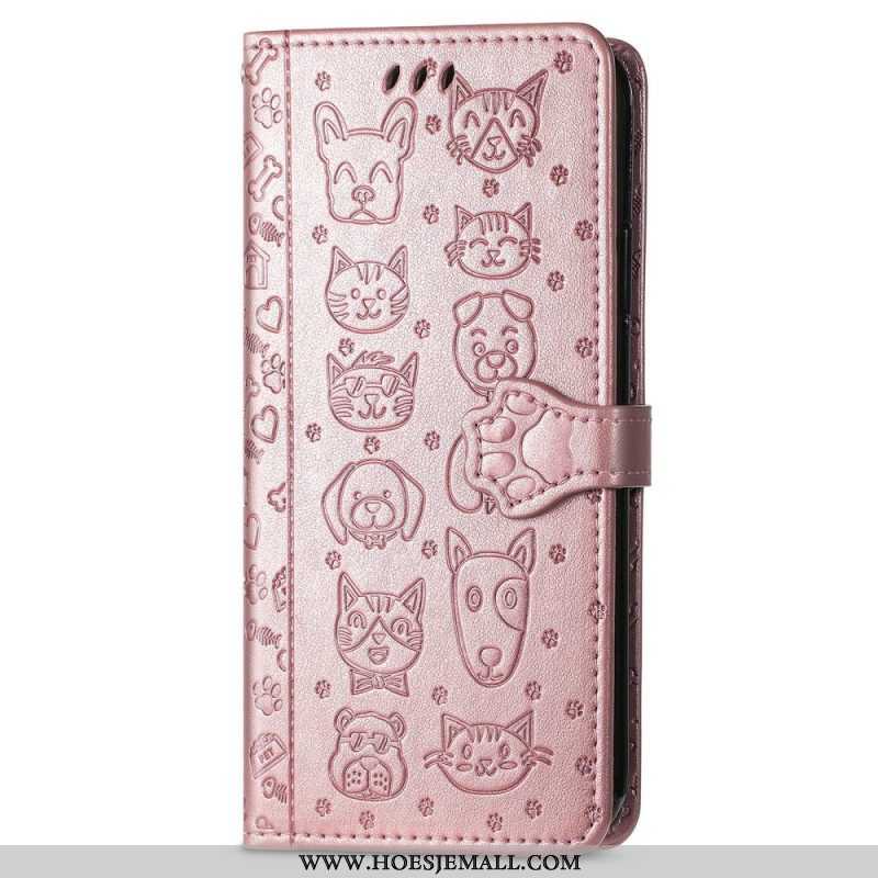 Folio-hoesje voor iPhone 14 Geanimeerde Dieren