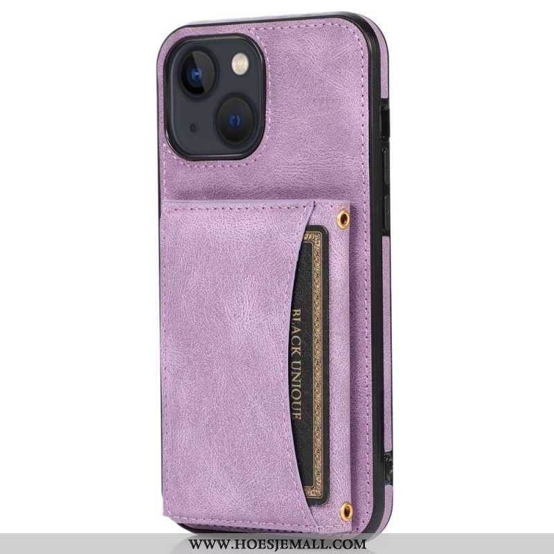 Hoesje voor iPhone 14 Portemonnee Leren Wallet-ondersteuning