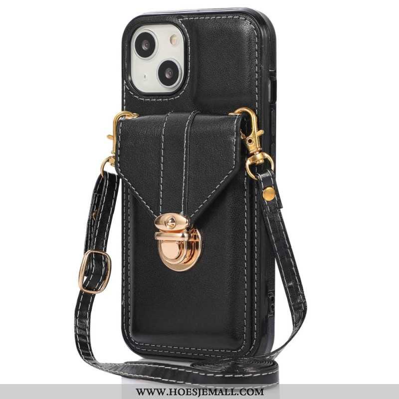 Hoesje voor iPhone 14 Portemonnee Crossbody-portemonnee