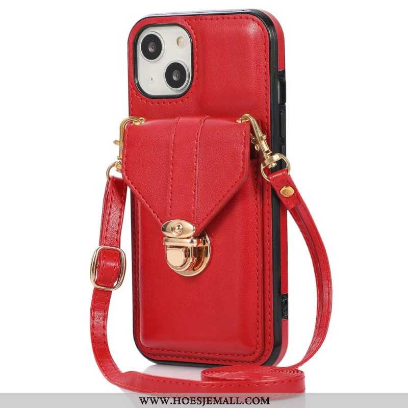 Hoesje voor iPhone 14 Portemonnee Crossbody-portemonnee