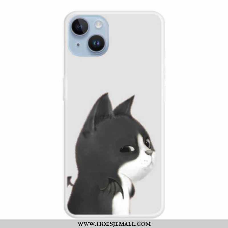 Hoesje voor iPhone 15 Plus Duivelskat