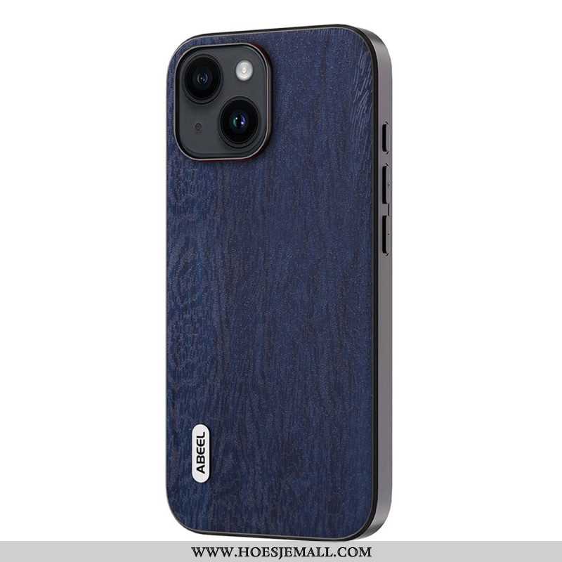 Hoesje voor iPhone 15 Plus Stijlvol Abeel-hout