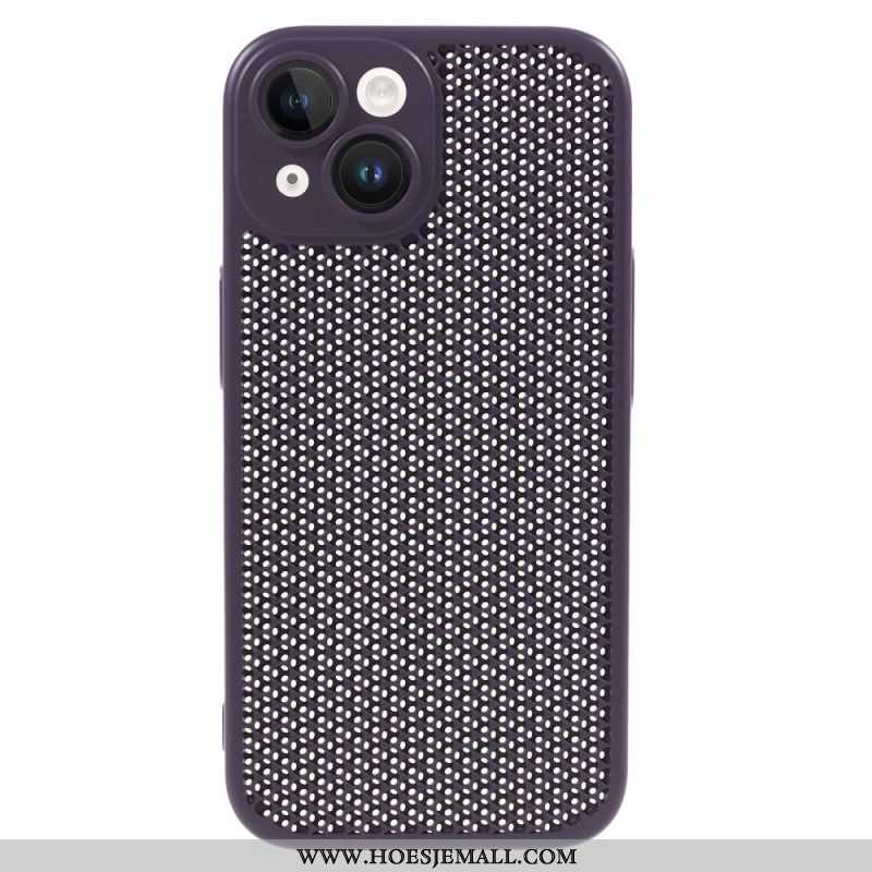 Telefoonhoesje voor iPhone 15 Plus Honingraat Met Camerabeschermer