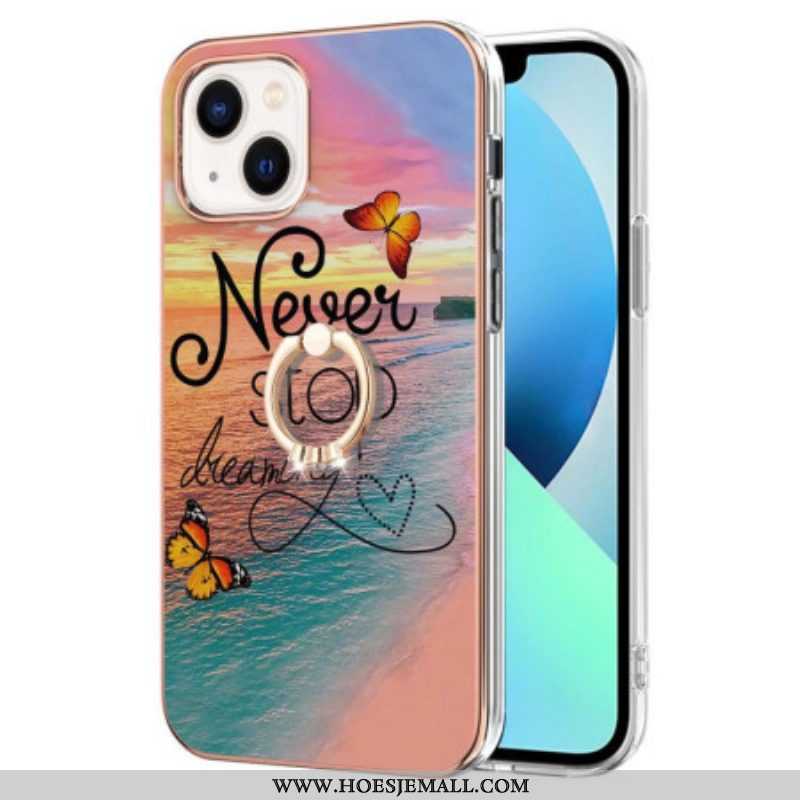 Hoesje voor iPhone 15 Plus Stop Nooit Met Dromen Steunring