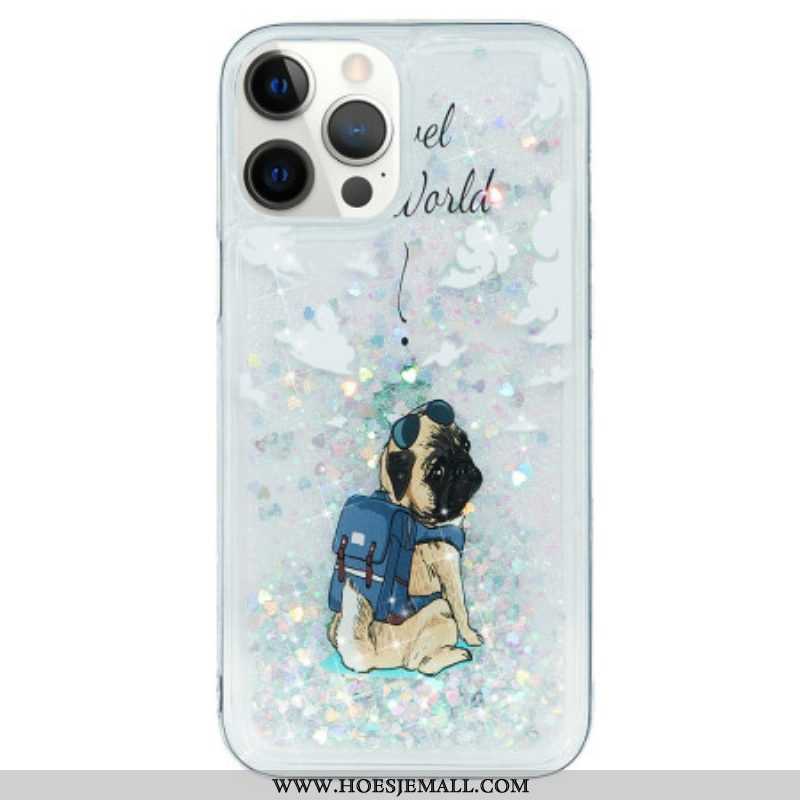 Hoesje voor iPhone 15 Pro Max Glitterhond