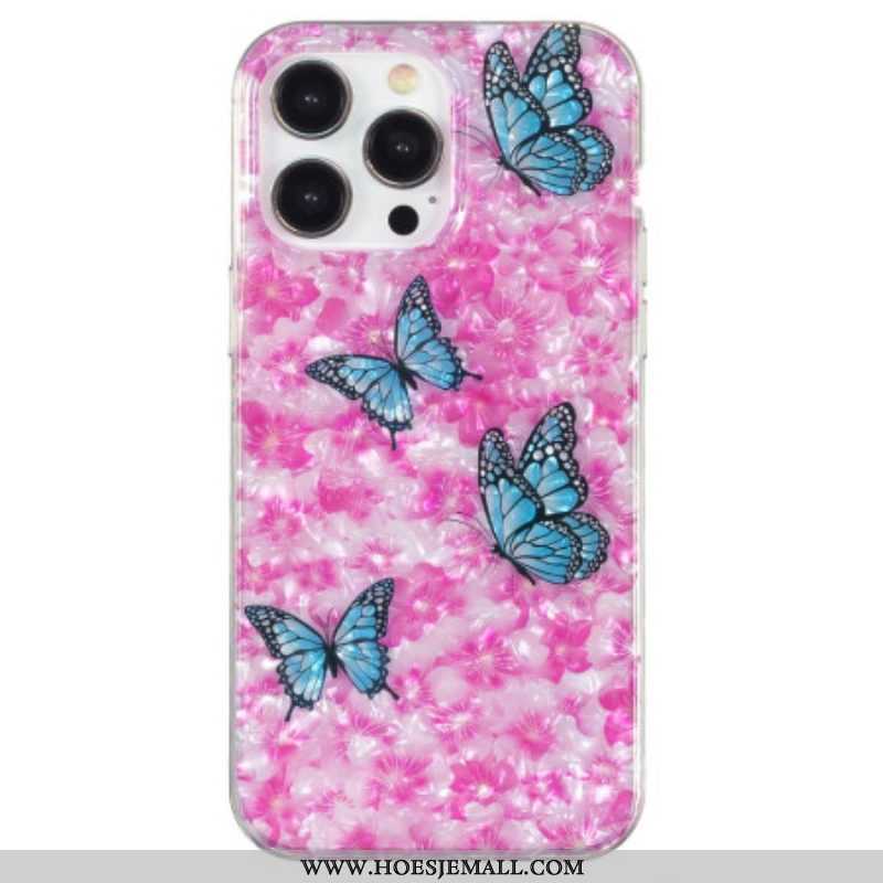 Hoesje voor iPhone 15 Pro Max Bloemen En Vlinders