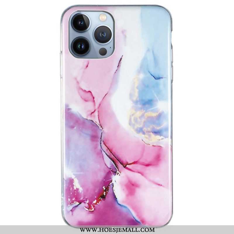 Hoesje voor iPhone 15 Pro Intens Marmer