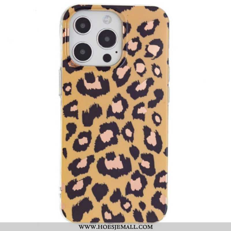 Hoesje voor iPhone 15 Pro Luipaardpatroon