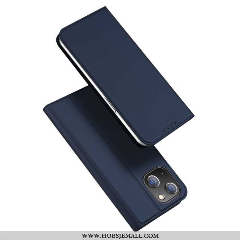 Bescherming Hoesje voor iPhone 15 Folio-hoesje Skin-pro Serie Dux Ducis