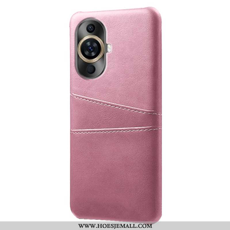 Case Hoesje Huawei Nova 12s Telefoonhoesje Kaarthouder Met Leereffect