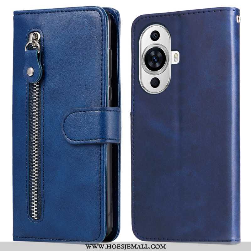 Leren Hoesje Huawei Nova 12s Portemonnee Vooraan Bescherming Hoesje