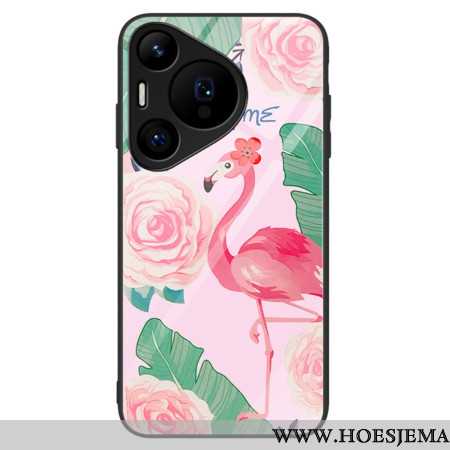 Hoesje Huawei Pura 70 Pro Vogel Van Gehard Glas