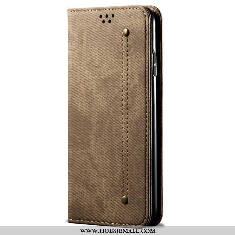 Folio-hoesje Oneplus 12 5g Jeansstof