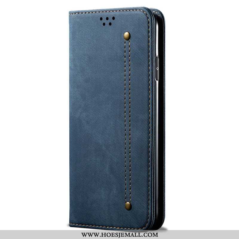 Folio-hoesje Oneplus 12 5g Jeansstof