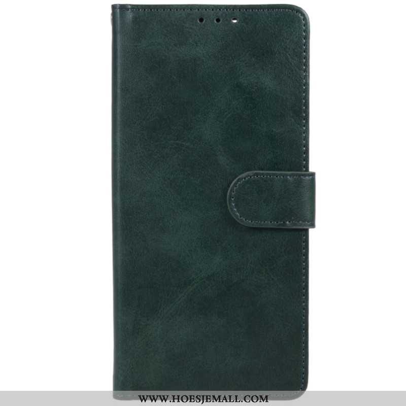 Leren Hoesje Voor Oneplus 12 5g Gladde Textuur Met Riem