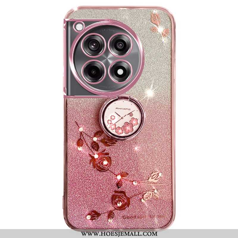 Case Hoesje Oneplus 12r Telefoonhoesje Glitter Kadem-ondersteuning