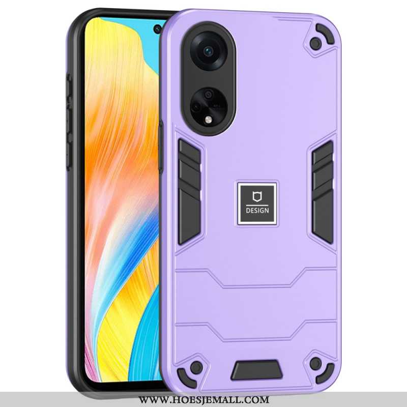 Case Hoesje Oppo A98 5g Telefoonhoesje Hybride Metaaleffect