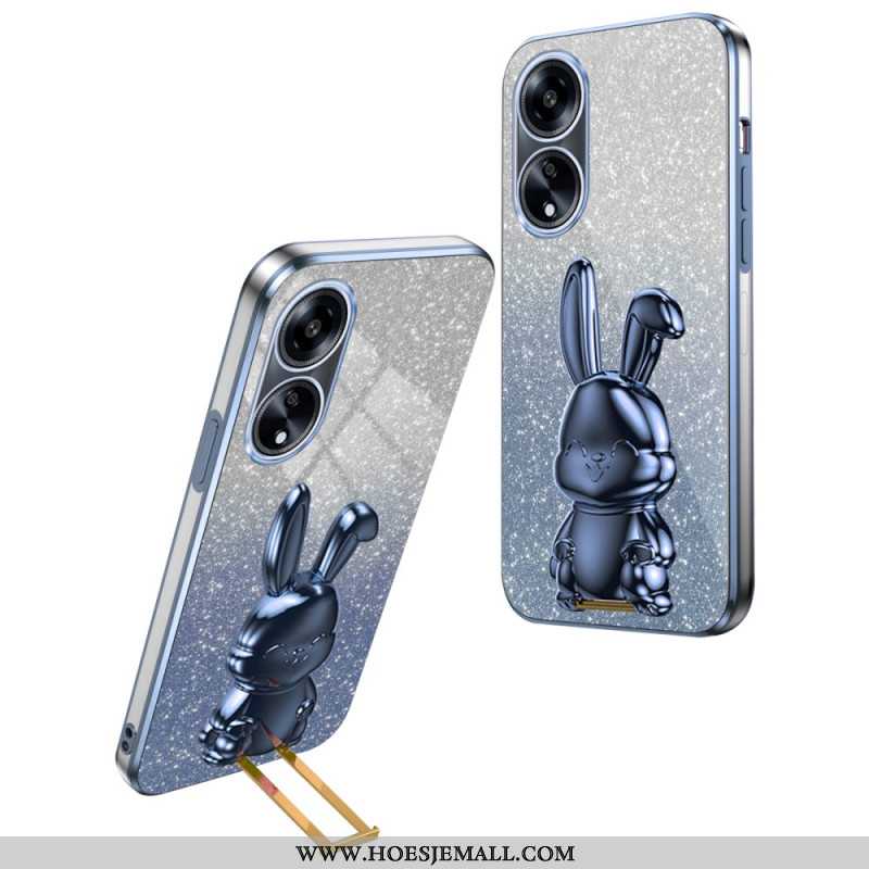 Case Hoesje Oppo A98 5g Telefoonhoesje Konijnenondersteuning