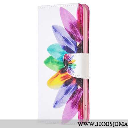 Leren Hoesje Voor Oppo A98 5g Waterverfbloem