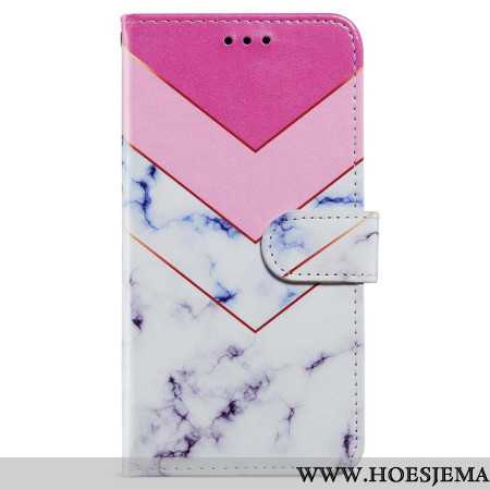 Folio-hoesje Oppo A98 5g Gerookt Marmer Met Riempje