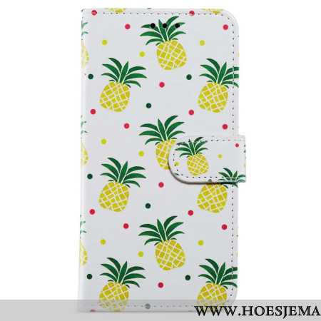 Folio-hoesje Oppo A98 5g Telefoonhoesje Ananas Met Bandje