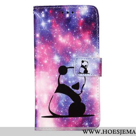 Leren Hoesje Oppo Reno 11 5g Babypanda Met Riempje Bescherming Hoesje