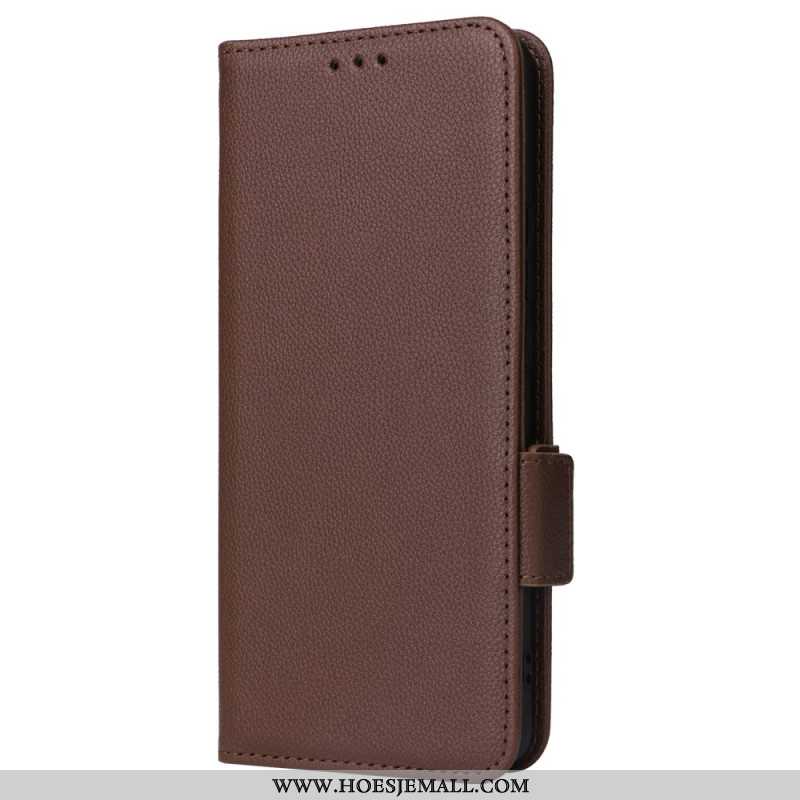 Flip Case Leren Oppo Reno 11 5g Litchi-textuur Met Riempje