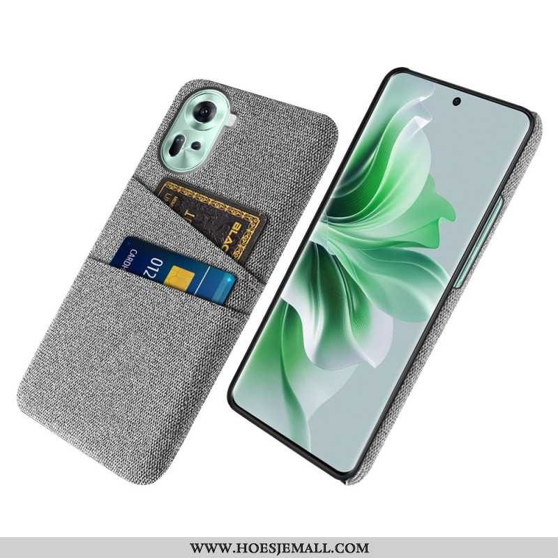 Case Hoesje Oppo Reno 11 5g Telefoonhoesje Stoffen Kaarthouder