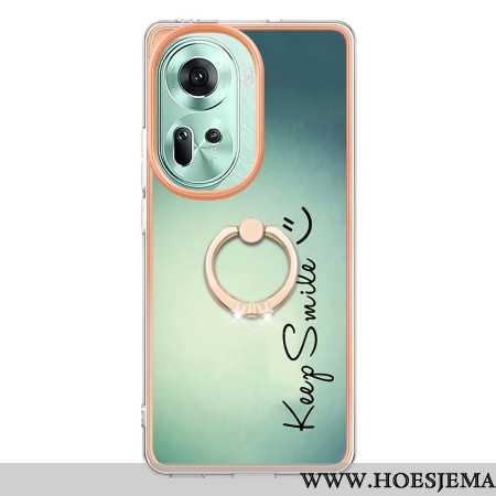 Case Hoesje Oppo Reno 11 5g Telefoonhoesje Keep Smile-ringhouder