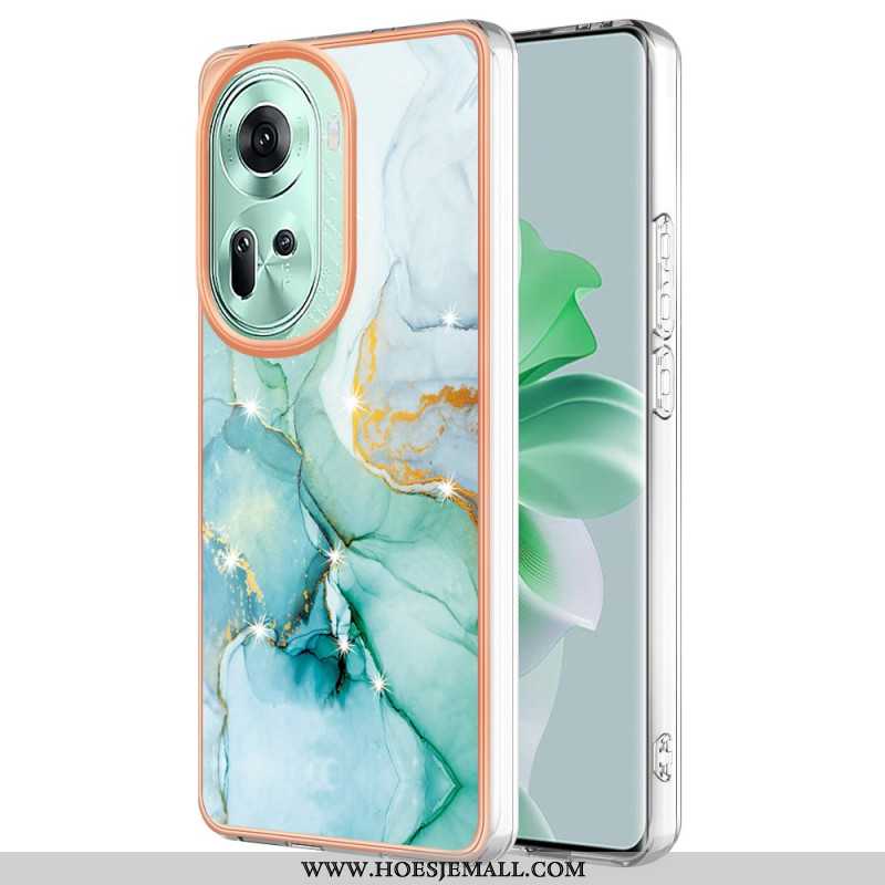 Hoesje Oppo Reno 11 5g Marmerpatroon Bescherming Hoesje