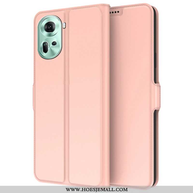 Leren Hoesje Oppo Reno 11 5g Kaarthouder Bescherming Hoesje