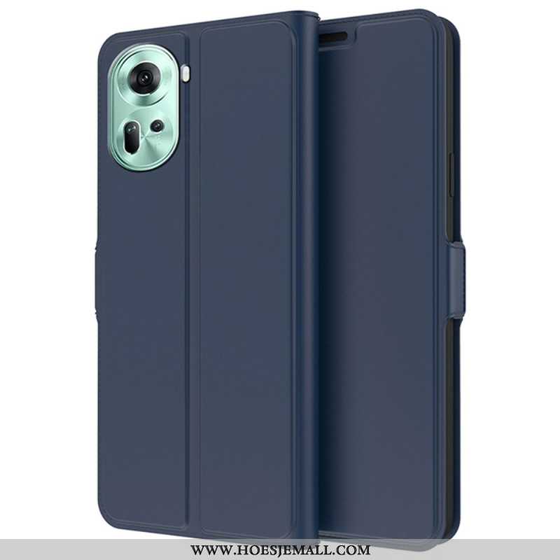 Leren Hoesje Oppo Reno 11 5g Kaarthouder Bescherming Hoesje