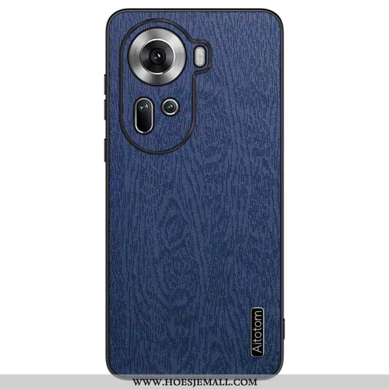 Case Hoesje Oppo Reno 11 5g Telefoonhoesje Kunstleer Met Houteffect