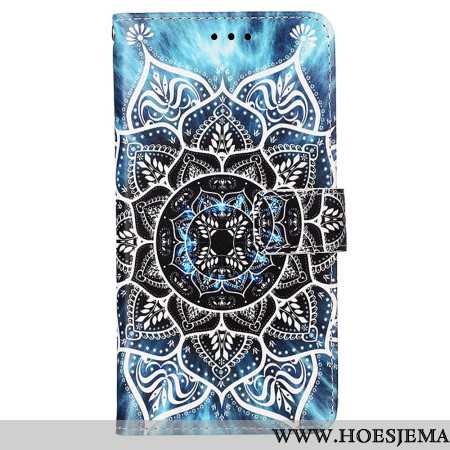 Flip Case Leren Oppo Reno 11 Pro 5g Bloemenmandala Met Bandje