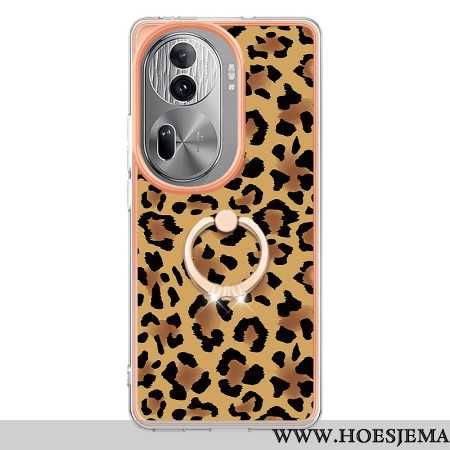 Hoesje Oppo Reno 11 Pro 5g Steunring Met Luipaardpatroon Bescherming Hoesje