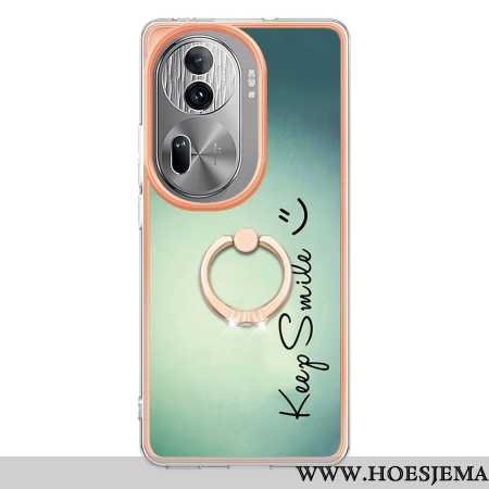 Hoesje Oppo Reno 11 Pro 5g Keep Smile Ringhouder Bescherming Hoesje