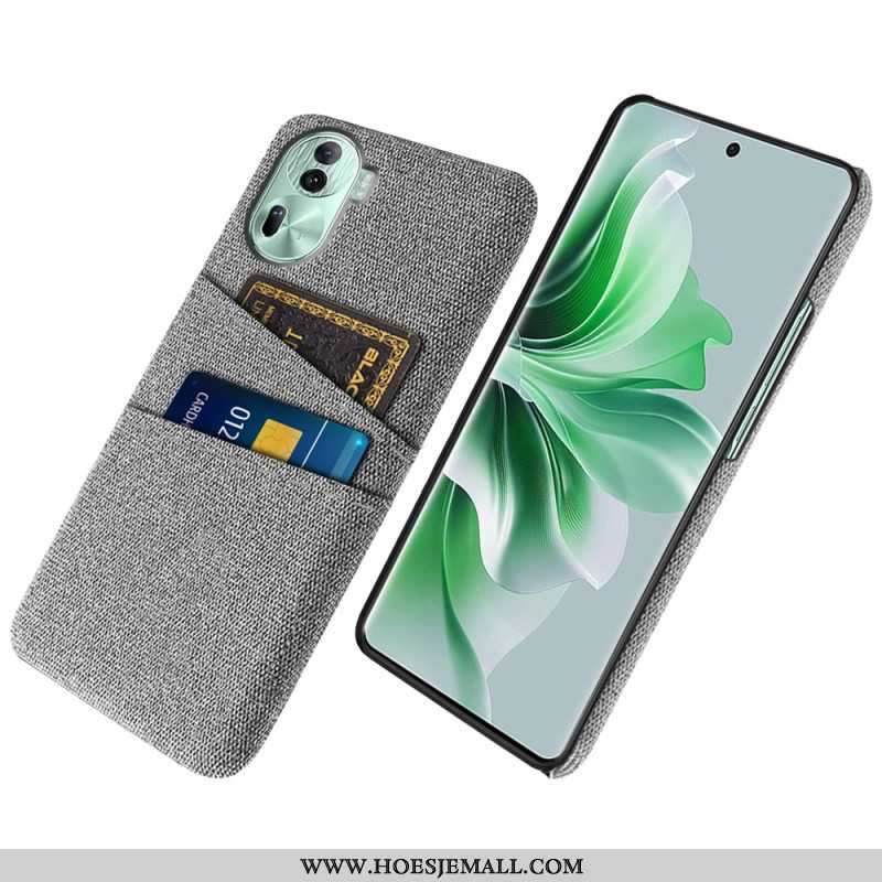 Hoesje Oppo Reno 11 Pro 5g Stoffen Kaarthouder Bescherming Hoesje