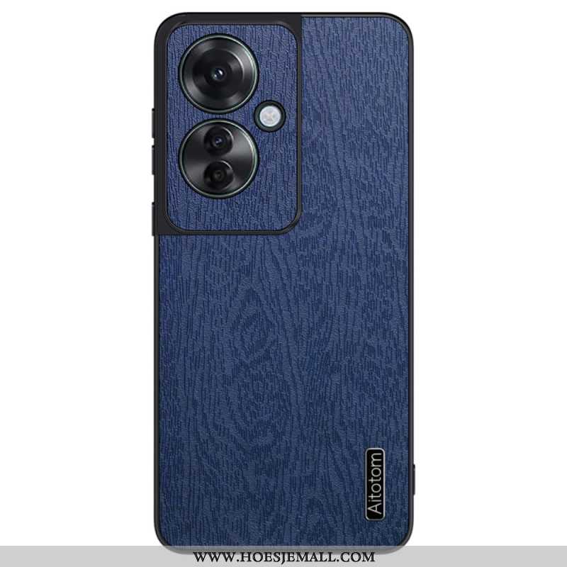 Hoesje Oppo Reno 11f 5g Kunstleer Met Houteffect Bescherming Hoesje