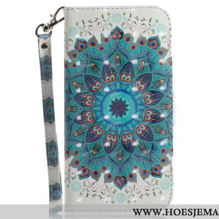 Leren Hoesje Oppo Reno 11f 5g Groene Mandala Met Bandje Bescherming Hoesje