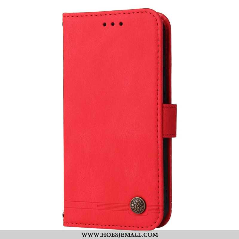 Leren Hoesje Oppo Reno 11f 5g Opvouwbare Riemhouder Bescherming Hoesje