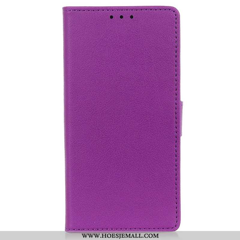 Leren Hoesje Oppo Reno 12 5g Klassiek Bescherming Hoesje