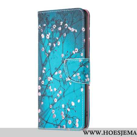 Leren Hoesje Oppo Reno 12 5g Pruimenbloesems Bescherming Hoesje