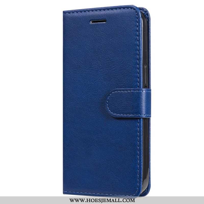 Leren Hoesje Oppo Reno 12 5g Ledereffect Met Riem Bescherming Hoesje