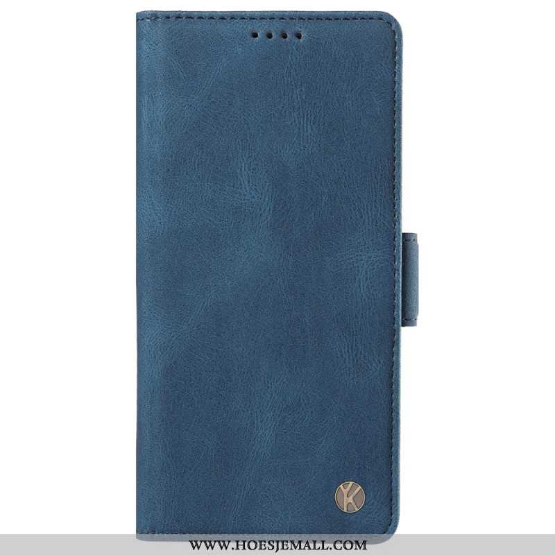 Leren Hoesje Voor Oppo Reno 12 5g Dubbele Yikatu-sluiting