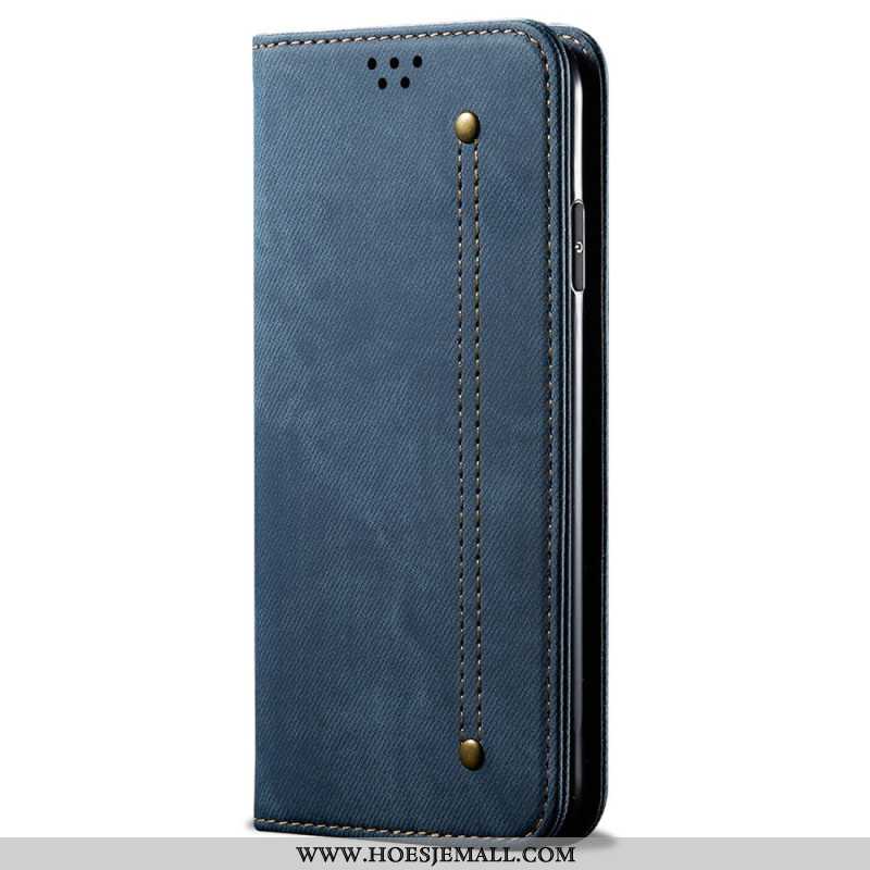 Folio-hoesje Oppo Reno 12 5g Jeansstof