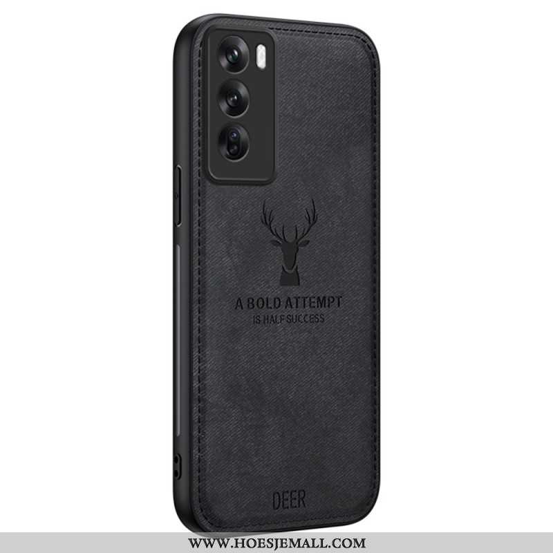 Hoesje Voor Oppo Reno 12 5g Stoftextuur Hertenpatroon